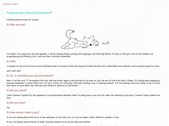 faq screenshot