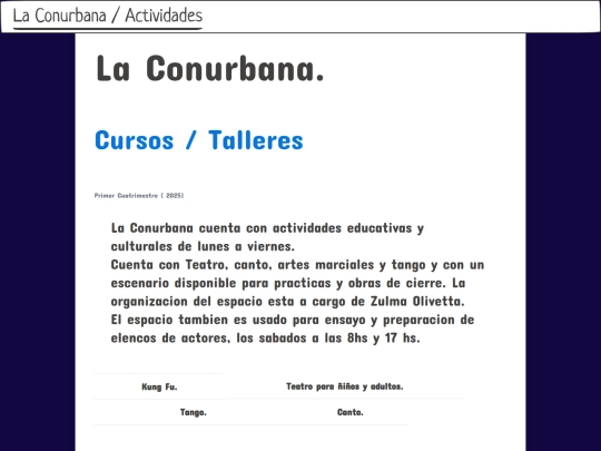 Cursos screenshot