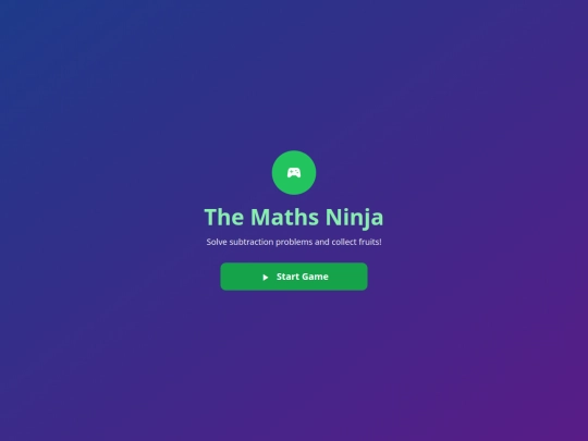 themathsninja/subtraction screenshot