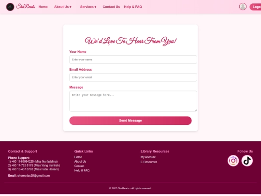 feedback screenshot