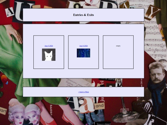 Sites/entriesandexits screenshot
