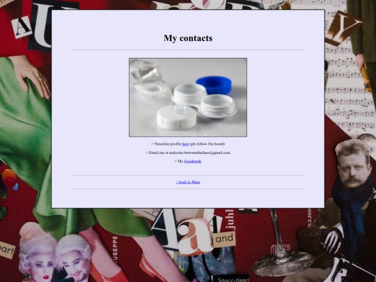 Sites/mycontacts screenshot