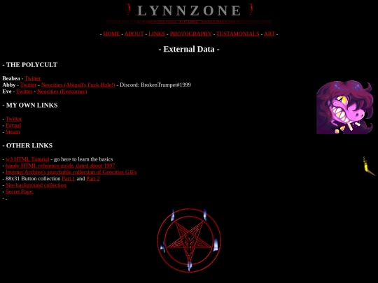 links screenshot