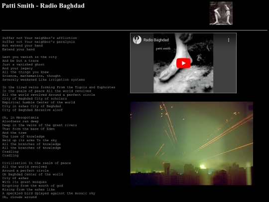poetrymusic/pattismithradiobaghdad screenshot