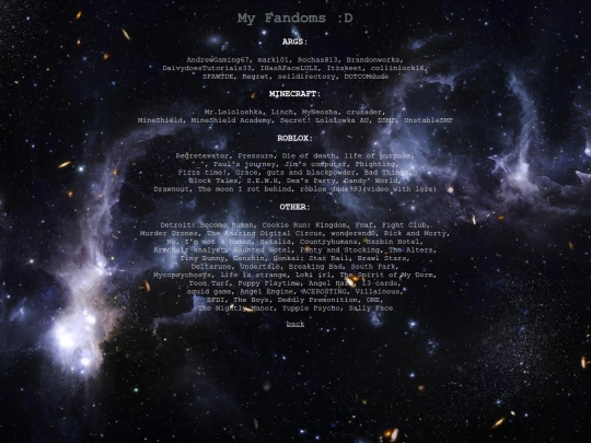 fandoms screenshot