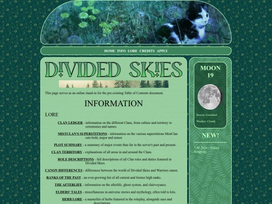 info screenshot