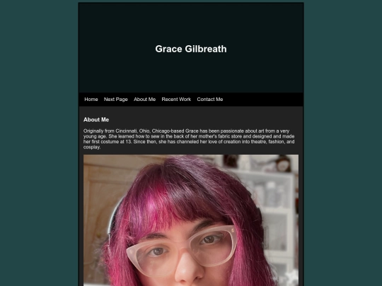 About/aboutme screenshot