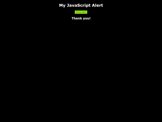 JavaScript/Alert screenshot