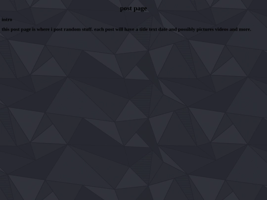 posts screenshot