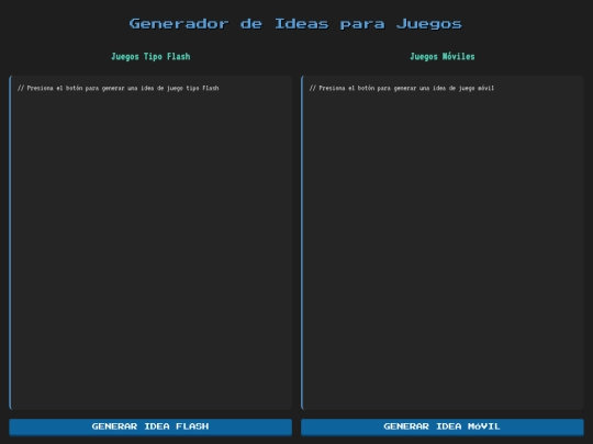 Generador de ideas screenshot