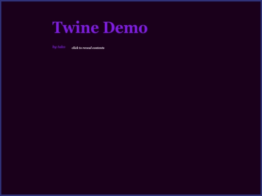 Twine_Demo screenshot