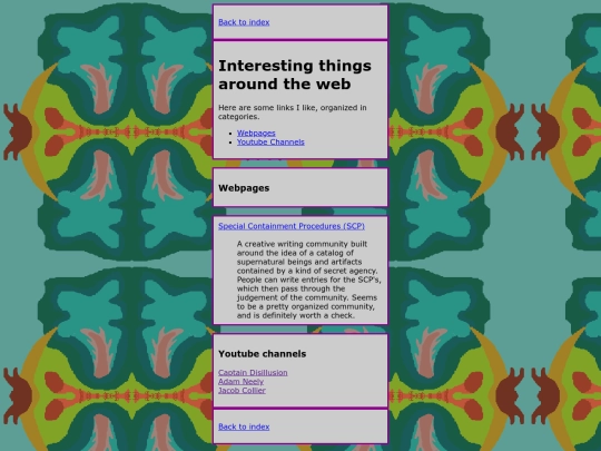 collections/interestinglinks screenshot
