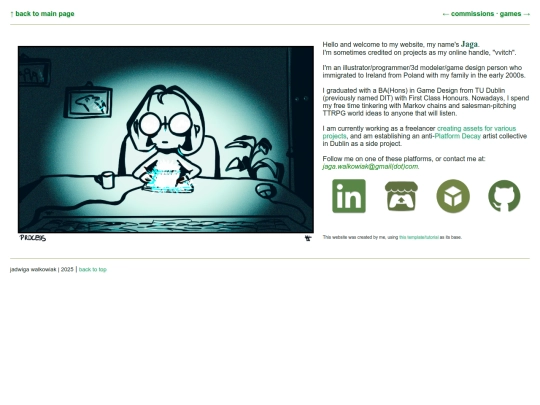 page/about screenshot