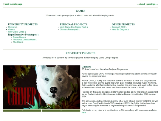 page/games screenshot