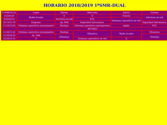 horario 2018-2019/horario 2018-2019 screenshot