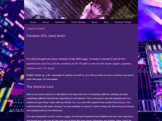 fanfic/oclist screenshot