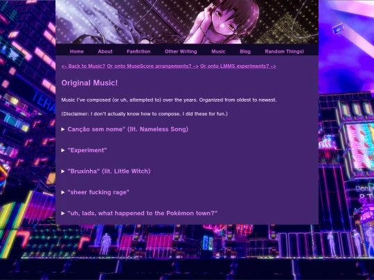 music/original screenshot