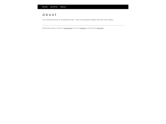 blog/about screenshot