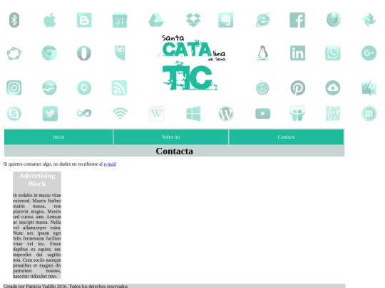 modulo 2 p2p pagina web personal/contact screenshot