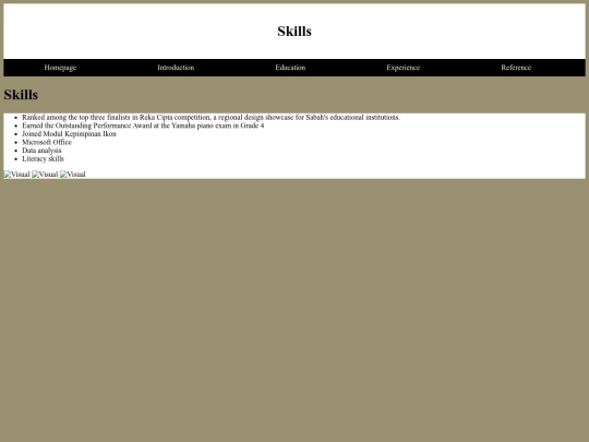 skills screenshot