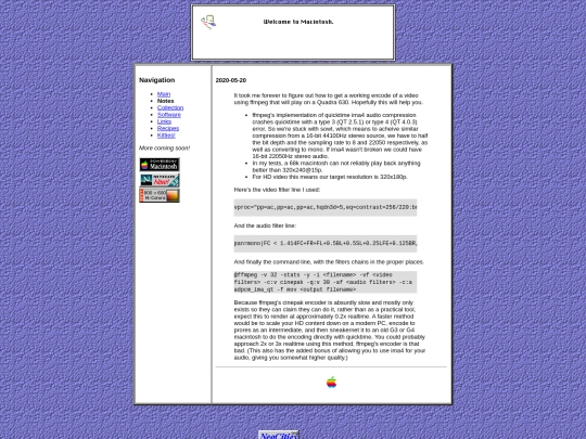 notes screenshot