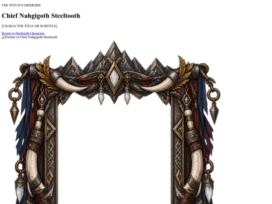 worlds/craesos/characters/bulkrag-mountains/steeltooth/chief-nahgigoth-steeltooth screenshot