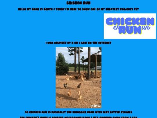 Chicken run screenshot