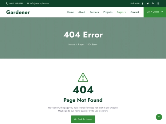 sitio web/404 screenshot