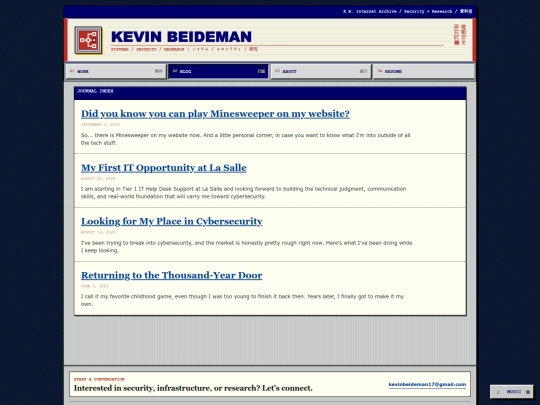 blog screenshot