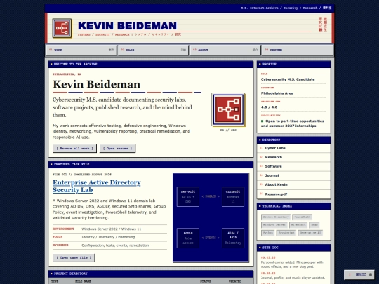 index screenshot