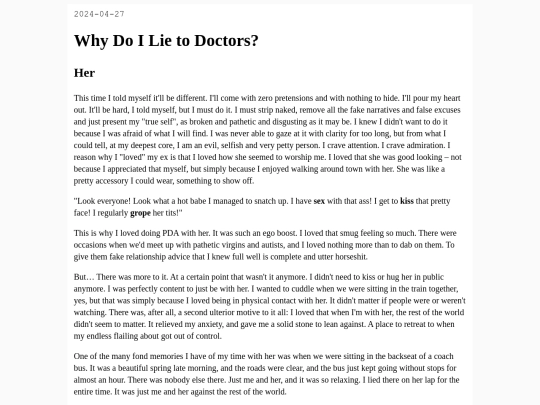 Why-Do-I-Lie-to-Doctors screenshot