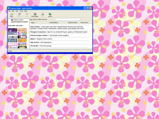 links screenshot