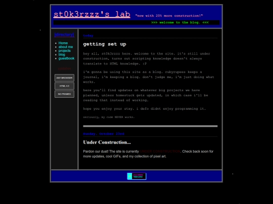 blog screenshot