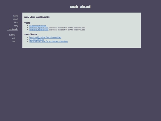 bookmarks/web_dev screenshot