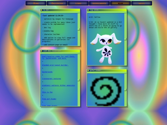 blog screenshot
