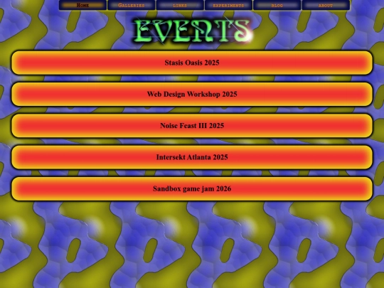 events screenshot