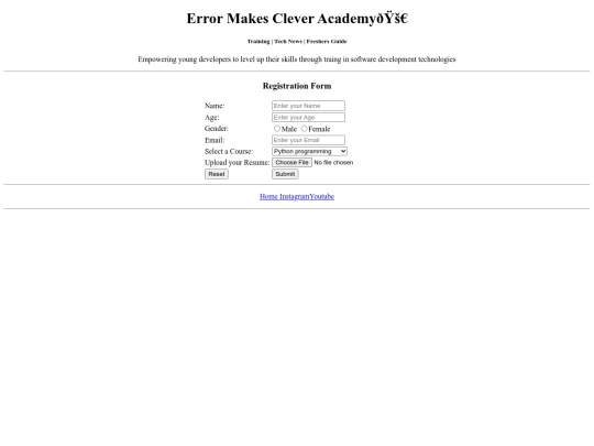emc web /register screenshot