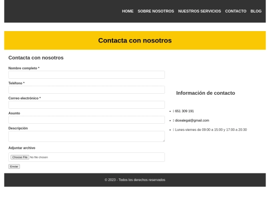 contacto screenshot