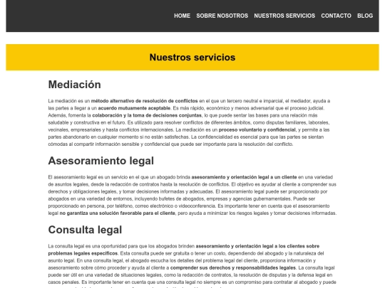 servicios screenshot