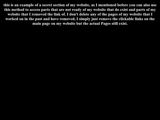 Secret screenshot
