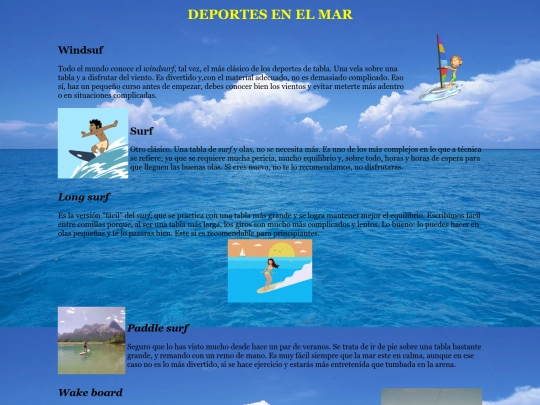 Deportesenelmar screenshot
