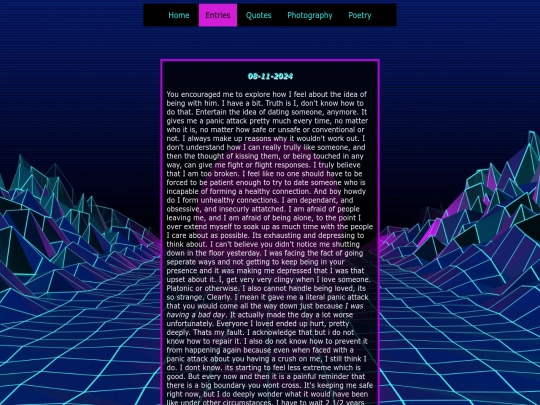 entries screenshot