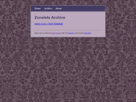 archive screenshot