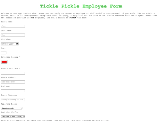 jobapplication screenshot