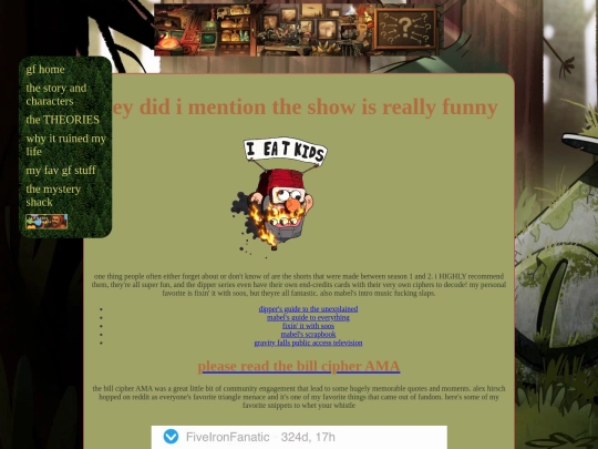 gravity falls/gffunstuff screenshot