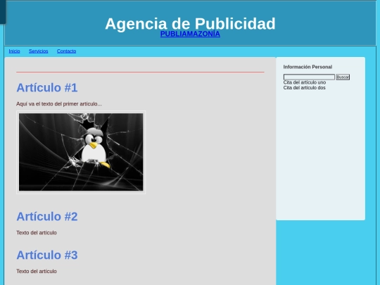 PubliAmazonia/html/Artículos screenshot