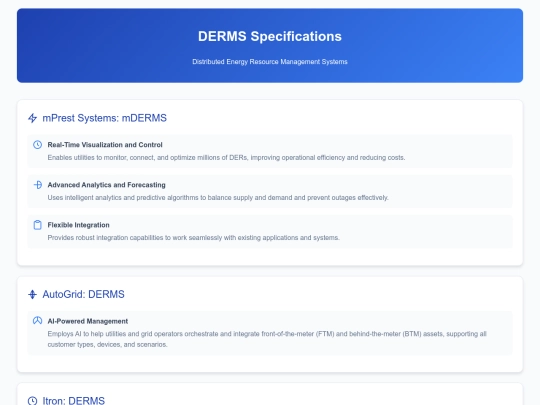 DERMS /DERMS Specifications screenshot