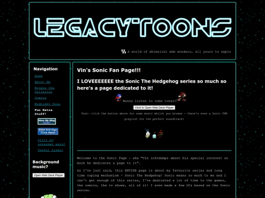 galleries/thesonicpage screenshot