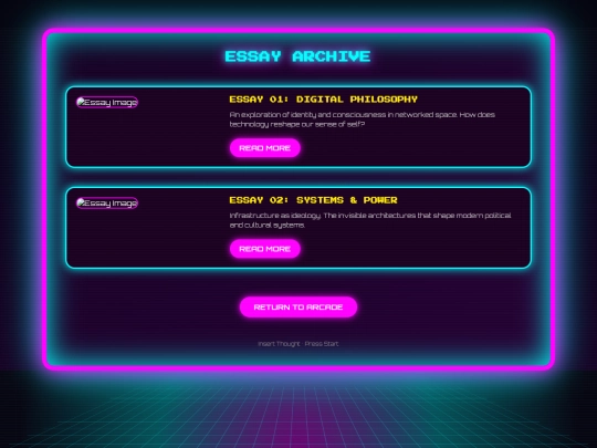 essays screenshot