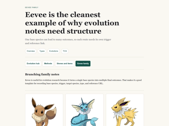 eevee-evolutions screenshot